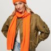 Women American Vintage Scarves | East, Alpaca Mix Scarf Orange