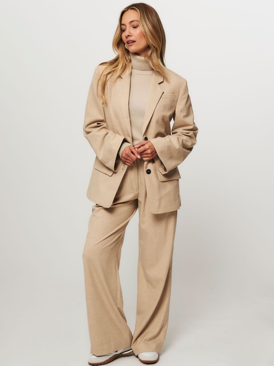 Women Ruby Tuesday Pants And Jumpsuits | Reely, Viscose Mix Trousers Camel