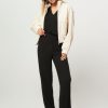 Women Dante 6 Pants And Jumpsuits | Hedy, Viscose Mix Wide Leg Stretch Trousers Black