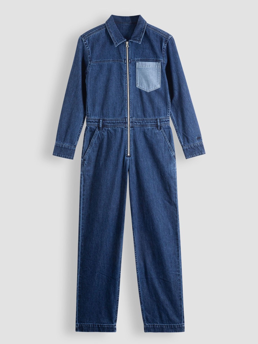 Women Denham Pants And Jumpsuits | Sacha, Denim Jumpsuit Dark Blue