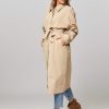 Women Welter Shelter Outerwear | Rachel G Stretch Twill, Technical Parka Beige