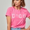 Women Co'Couture Tops And Blouses | Coco, Cotton Mix Logo Top Pink