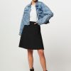 Women Mads Norgaard Skirts | Stelly, Viscose Mix A-Line Skirt Black