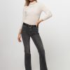 Women Denham Jeans | Jane, High Waist Flared Fit Jeans Grey