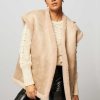 Women Alter Ego Blazers And Jackets | Tara, Wool Mix Reversible Teddy Gilet Ecru