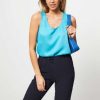 Women Drykorn Tops And Blouses | Einar, Cupro/Cotton Mix Top Blue