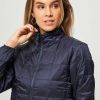 Women Taion Outerwear | Woven Padded Coat Dark Blue