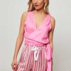 Women forte_forte Tops And Blouses | Silk Wrap Over Top Pink