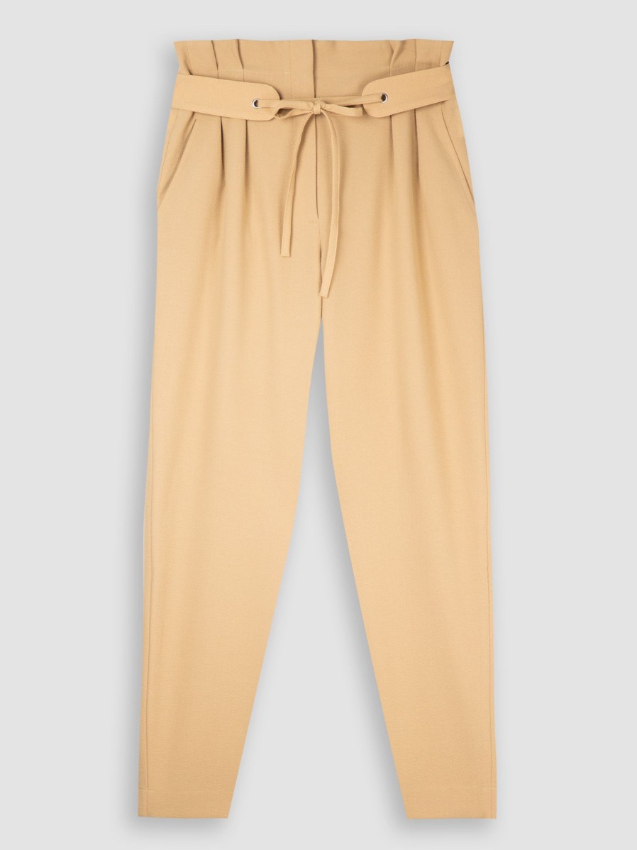 Women Ruby Tuesday Pants And Jumpsuits | Ris, Viscose Mix Trousers Sand