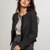 Women Co'Couture Blazers And Jackets | Ines, Viscose Mix Melange Boucle Jacket Black