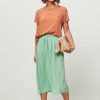 Women Humanoid Skirts | Hurtado, Cupro Mix Skirt Green