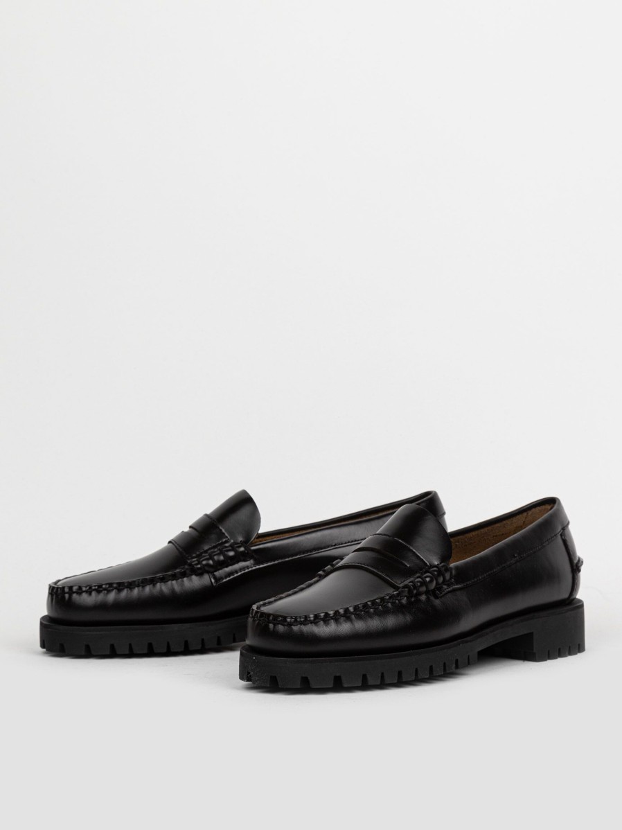 Women Sebago Ballet Flats And Loafers | Dan Lug, Leather Loafers Black