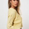 Women Gestuz Sweaters And Cardigans | Pearly, Organic Cotton Cardigan With Structure Yellow