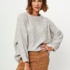 Women Summum Sweaters And Cardigans | Mohair Mix Melange Jumper Grey