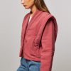 Women Magali Pascal Outerwear | Dina, Cotton Padded Crepe Jack Dusty Pink