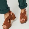 Women La Fee Maraboutee Sandals | Saclay, Suede Sandals Cognac