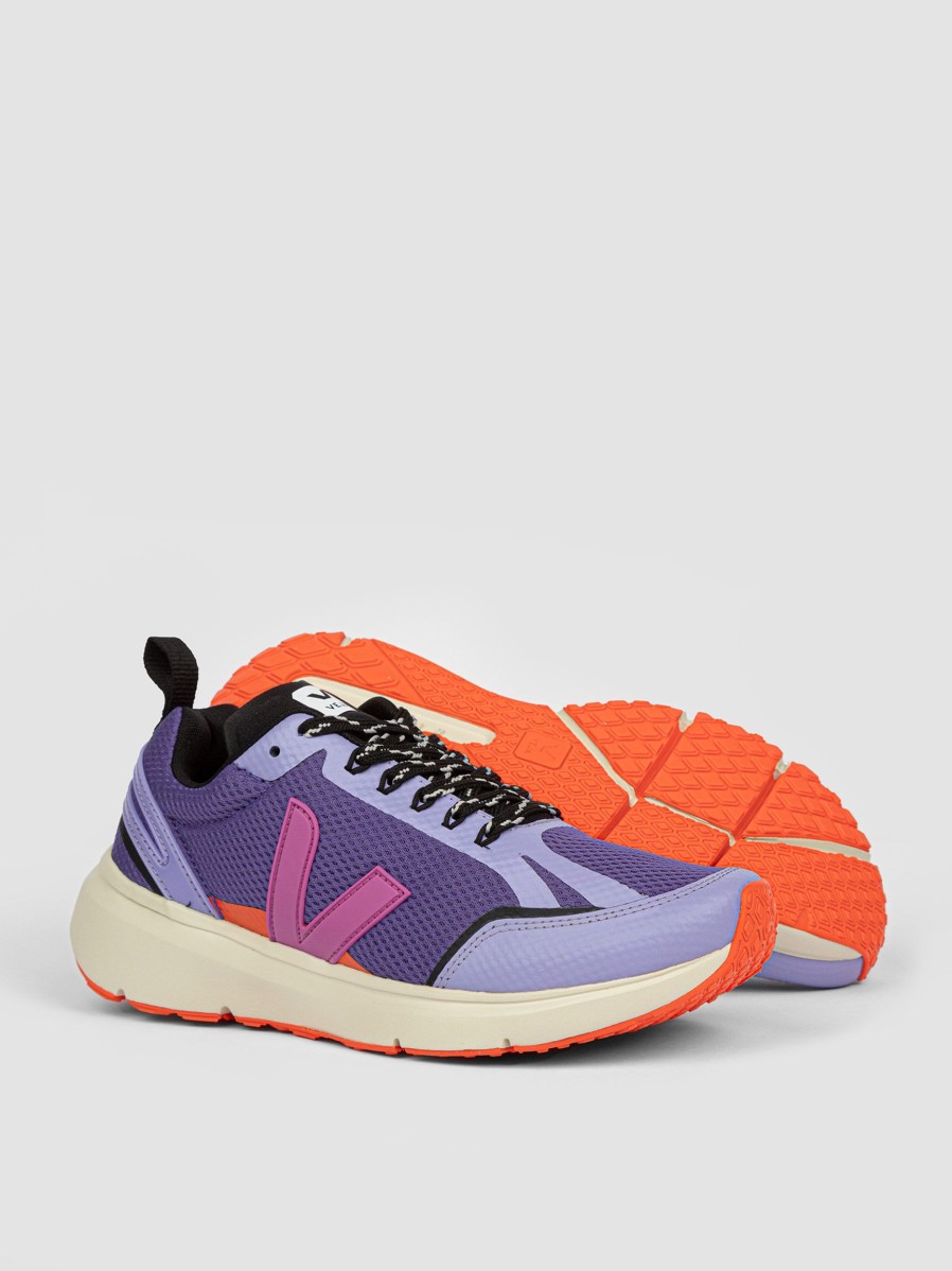 Women Veja Sneakers | Condor 2, Mesh Running Sneakers Purple