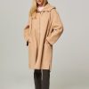 Women Arma Outerwear | Asia, Wool Coat Camel