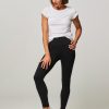 Women Lune Active Home And Sportswear | Luna, Rib Jersey Legging Black