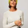 Women Mads Norgaard Hats And Beanies | Anju, Wool Mix Melange Beanie Lime Green