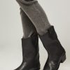 Women Anonymous Copenhagen Boots | Saseline, Leather Western Boots Black