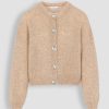 Women By Bar Sweaters And Cardigans | Riley, Alpaca Mix Melange Cardigan Sand