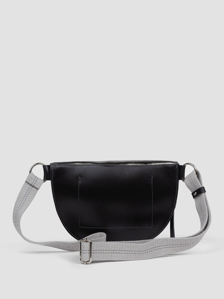 Women Bellerose Bags | Rosie, Leather Metallic Crossbody Bag Dark Grey