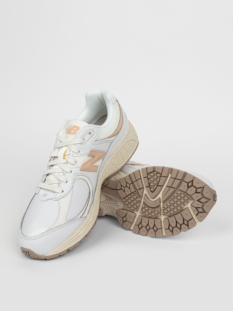 Women New Balance Sneakers | M2002R, Leather Sneakers Off White