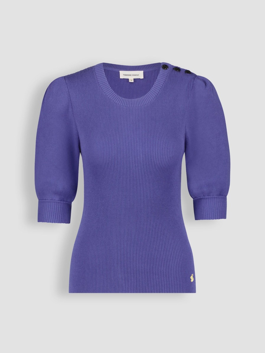 Women Fabienne Chapot Sweaters And Cardigans | Lillian, Viscose Mix Jumper Purple