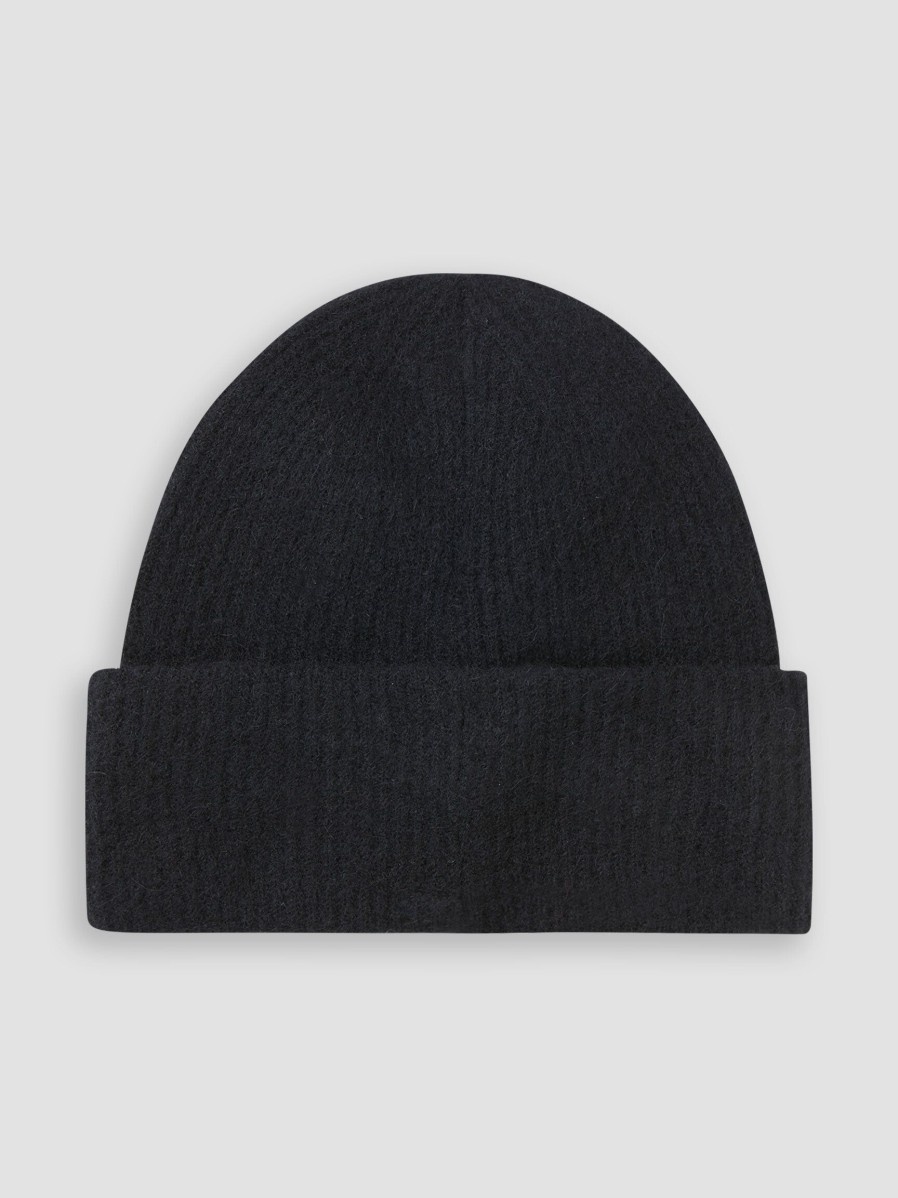 Women Samsoe Samsoe Hats And Beanies | Nor, Alpaca Mix Beanie Black