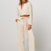 Women Second Female Pants And Jumpsuits | Levien, Viscose Mix Trousers Ecru