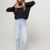 Women Nathalie Vleeschouwer Sweaters And Cardigans | Ferguson, Cotton/Cashmere Mix Trui Dark Blue