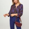 Women Nathalie Vleeschouwer Tops And Blouses | Zus, Viscose Top With Print Brown