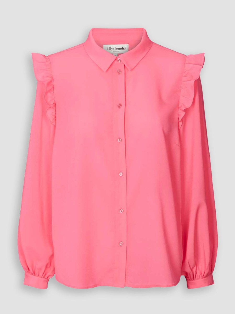 Women Lollys Laundry Tops And Blouses | Alexis, Woven Neon Blouse Pink