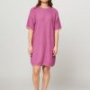 Women Gloria! Gloria! Dresses And Tunics | Cheeky, Organic Cotton Mix Knitted Dress Purple