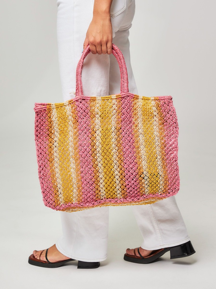 Women The Jacksons Bags | Picnic, Handmade Jute Shopper Pink