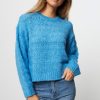 Women Modstrom Sweaters And Cardigans | Grover, Alpaca Mix Melange Jumper Blue