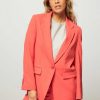 Women Drykorn Blazers And Jackets | Glendale, Woven Blazer Orange