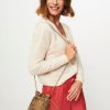 Women La Fee Maraboutee Bags | Tullio, Cotton Bucket Bag With Beads Bronze