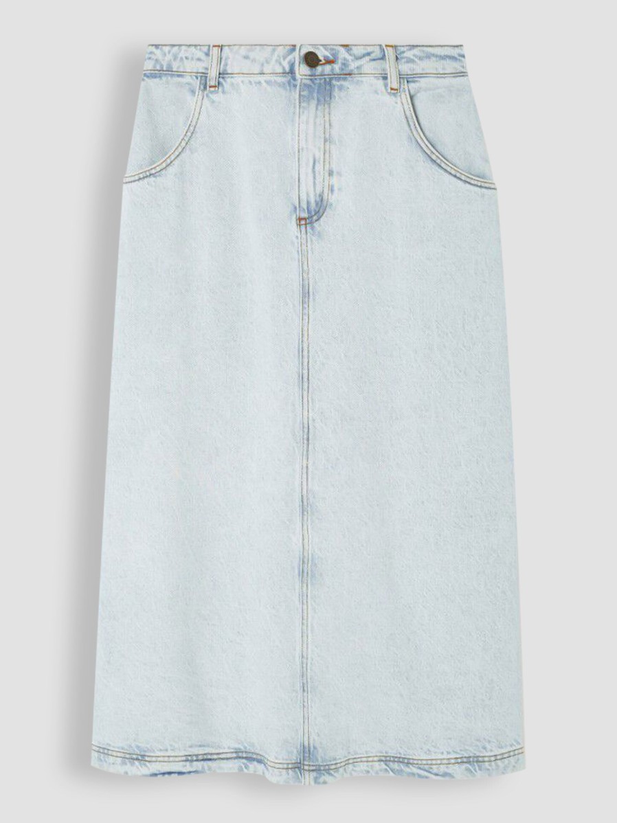 Women American Vintage Skirts | Joybird, Denim Skirt Light Blue