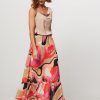 Women Summum Skirts | Viscose Skirt With Print Pink