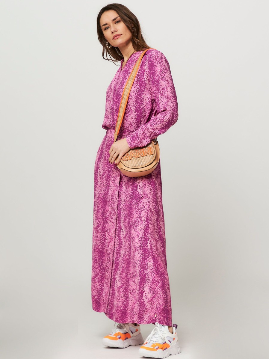 Women Fabienne Chapot Tops And Blouses | Sunset, Viscose Blouse With Print Pink