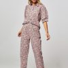 Women Lollys Laundry Pants And Jumpsuits | Bill, Cotton Trousers With Print Lilac