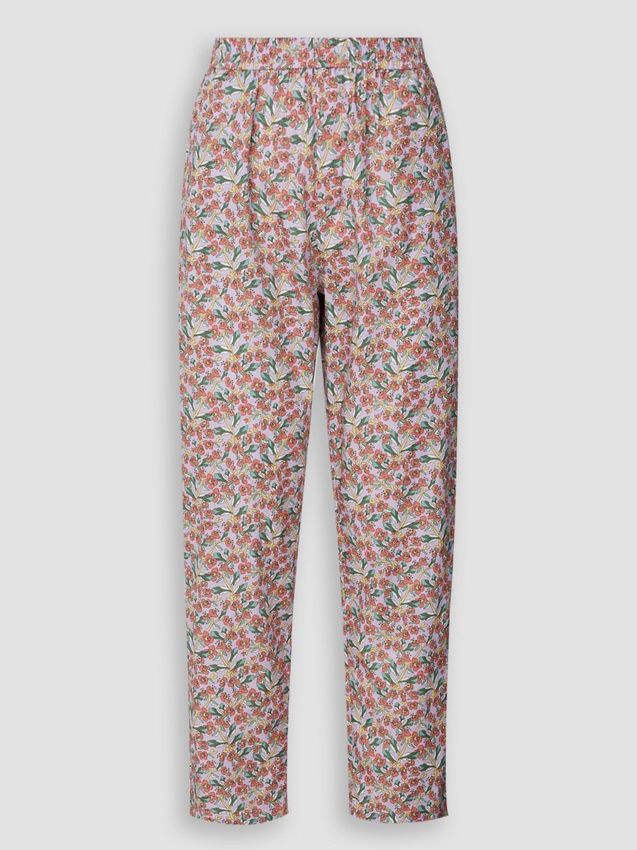 Women Lollys Laundry Pants And Jumpsuits | Bill, Cotton Trousers With Print Lilac