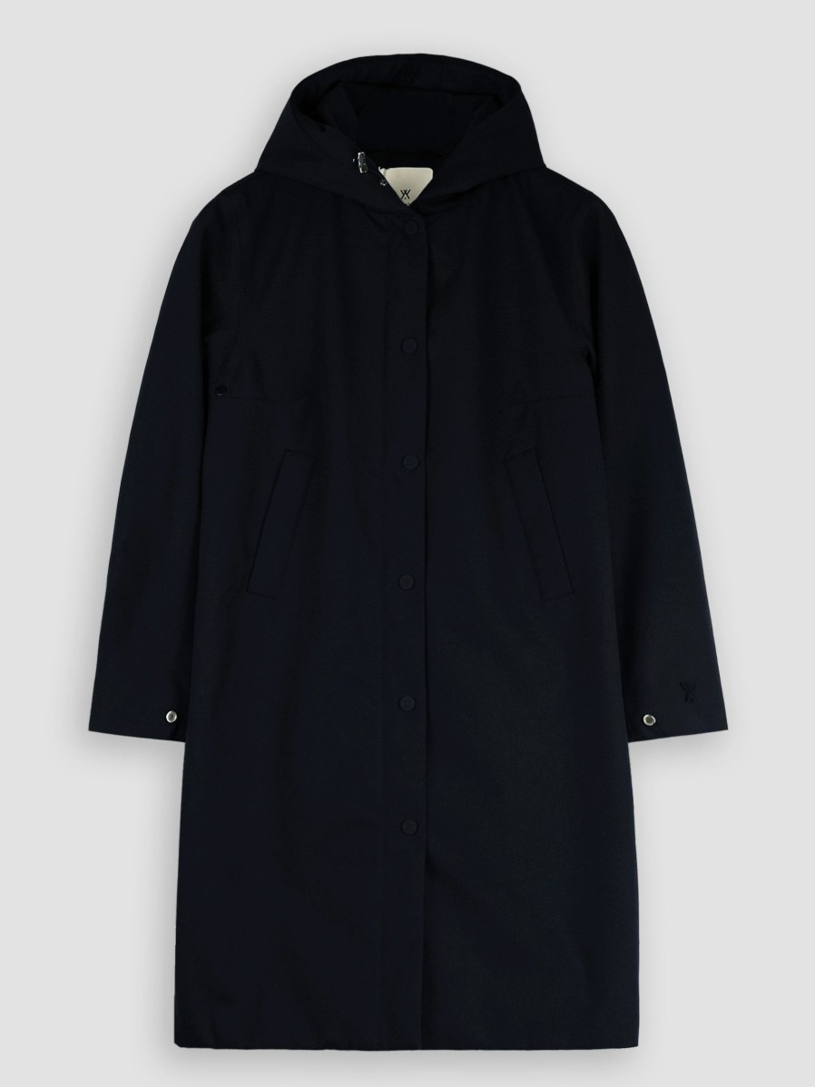 Women Welter Shelter Outerwear | Not So Long Tube, Technical Parka Dark Blue