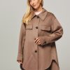 Women Arma Blazers And Jackets | Isabeau, Wool Oversized Overshirt Brown