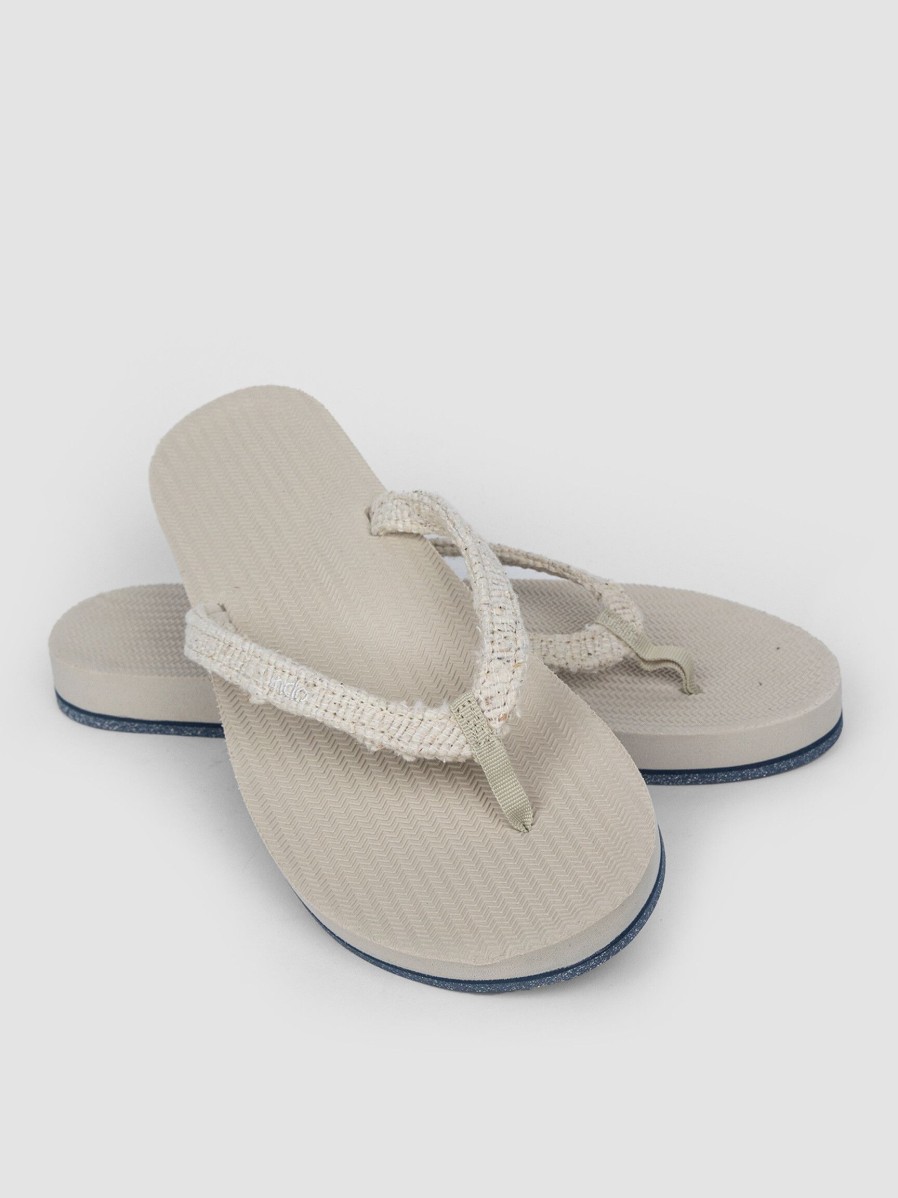 Women Indosole Flip Flops | Recycled Cotton Flip Flops Sand