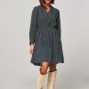 Women Lollys Laundry Dresses And Tunics | Finnley, Cotton/Viscose Mix Dress With Print Bluegrey