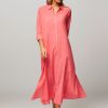 Women Xirena Dresses And Tunics | Boden, Cotton Button Down Dress Coral