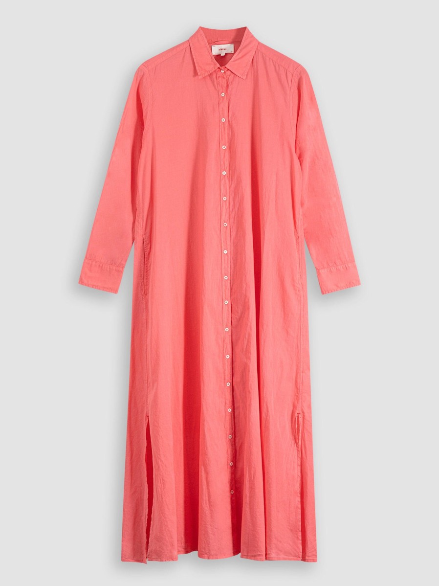 Women Xirena Dresses And Tunics | Boden, Cotton Button Down Dress Coral